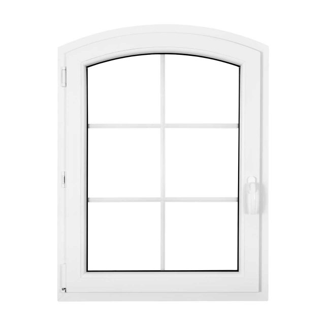Bogenförmiges Kunststofffenster DRUTEX Iglo-5 in weiß